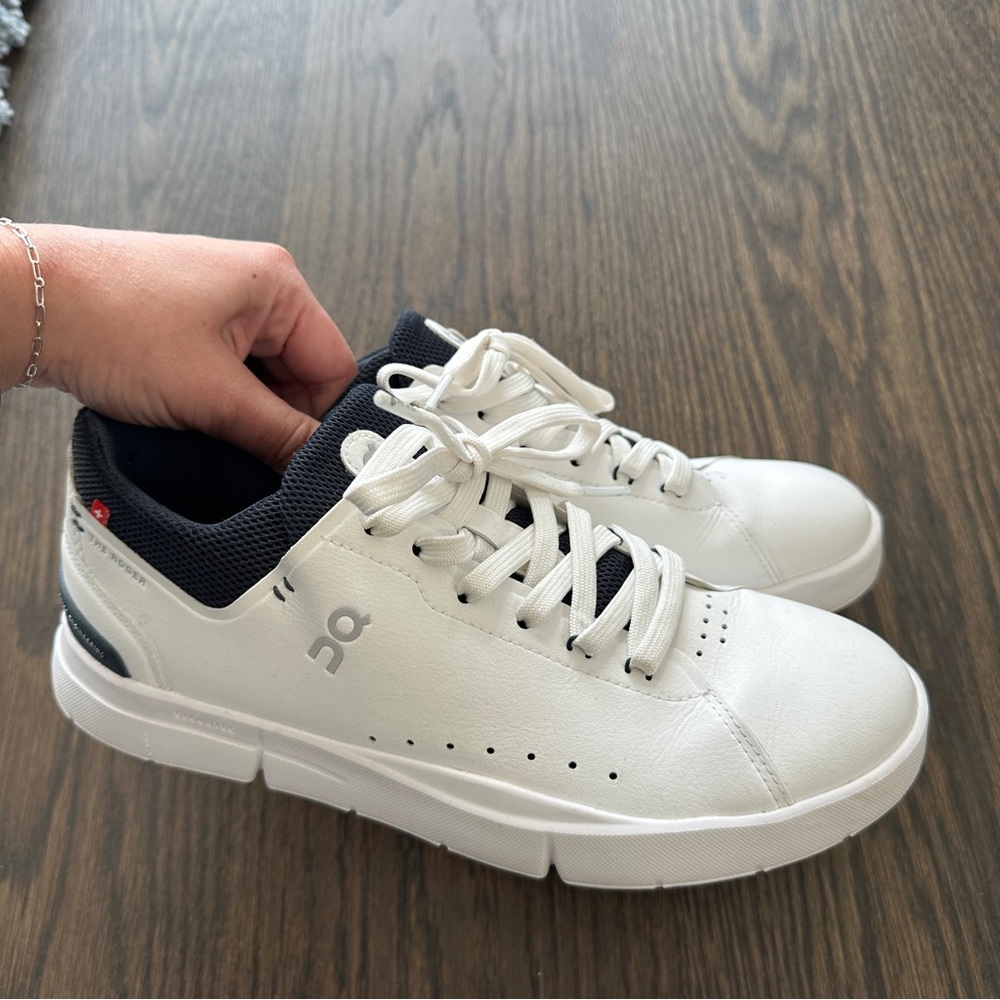 On Running White and Black Sneakers